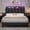 Black, variant on Modern Black Twin Platform Bed Frame, LED Lighted Headboard with Storage, PU Upholstered Soft Cushion Back, No Box Spring Needed, Noise-Free, Easy Assembly