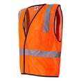thumbnail image 3 of Kishigo - High Visibility Safety Vest For Workers | Economy Single Pocket Hook-and-Loop Mesh Vest | 100% Polyester Hi Vis Work Vest | Pack Of - 6, Color - Safety Orange, Size - 3XL, 3 of 5