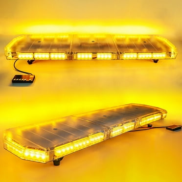 Denest 48 in LED Amber Strobe Light Bar fits Tow Truck