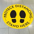 thumbnail image 3 of Amdohai Antiskid Sticker Floor Sign Floor Decal Stand Here Yellow, 3 of 7