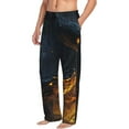 thumbnail image 6 of Disketp Glowing Snake Dark Forest Men's Pajama Pants - Ultra Soft Fleece Sleep and Lounge Pants (Size: S-XXL)-Large, 6 of 6