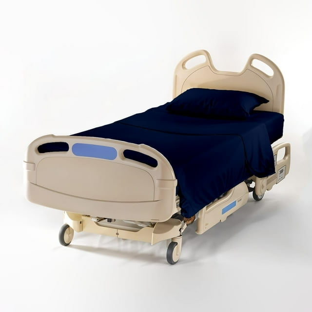 Piece Hospital Bed Sheet Set Egyptian Cotton Thread Count Soft and Comfy Size X with Deep Pocket Light Stripe