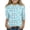 Light Blue, variant on Easter Girls Tops Size 6-7 3/4 Sleeve Cute Bunny Rabbit Easter Egg Print T-shirt for kids Trendy Crewneck Tee Shirts Soft Fall Winter Gifts for Girls Red 9-10 Years