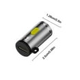 thumbnail image 3 of TIELUTT Keychain LED Flashlight 210 230 High Compact Portable Mini LED Key Ring Light Mini Flashlight for Sleeping Pad for Camping Double Headlamps Work Lamp Head Track Light Heads L Type Forehead Lig, 3 of 7