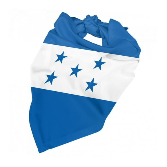 Flag Of Honduras Puppy Bandana Printing Dog Bib Scarf For Small Medium Large Dogs Cats Pets