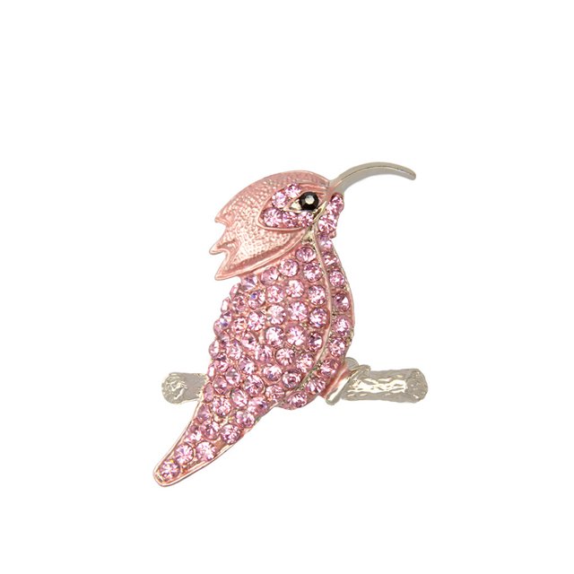 Lindas Pins Fashion Rhinestone Pájaro Vestido de noche Broches para las mujeres Hombres Bufanda Broche Pin para mujer Ropa de aleación Joyería Decoración del partido Inevent AP004698-00