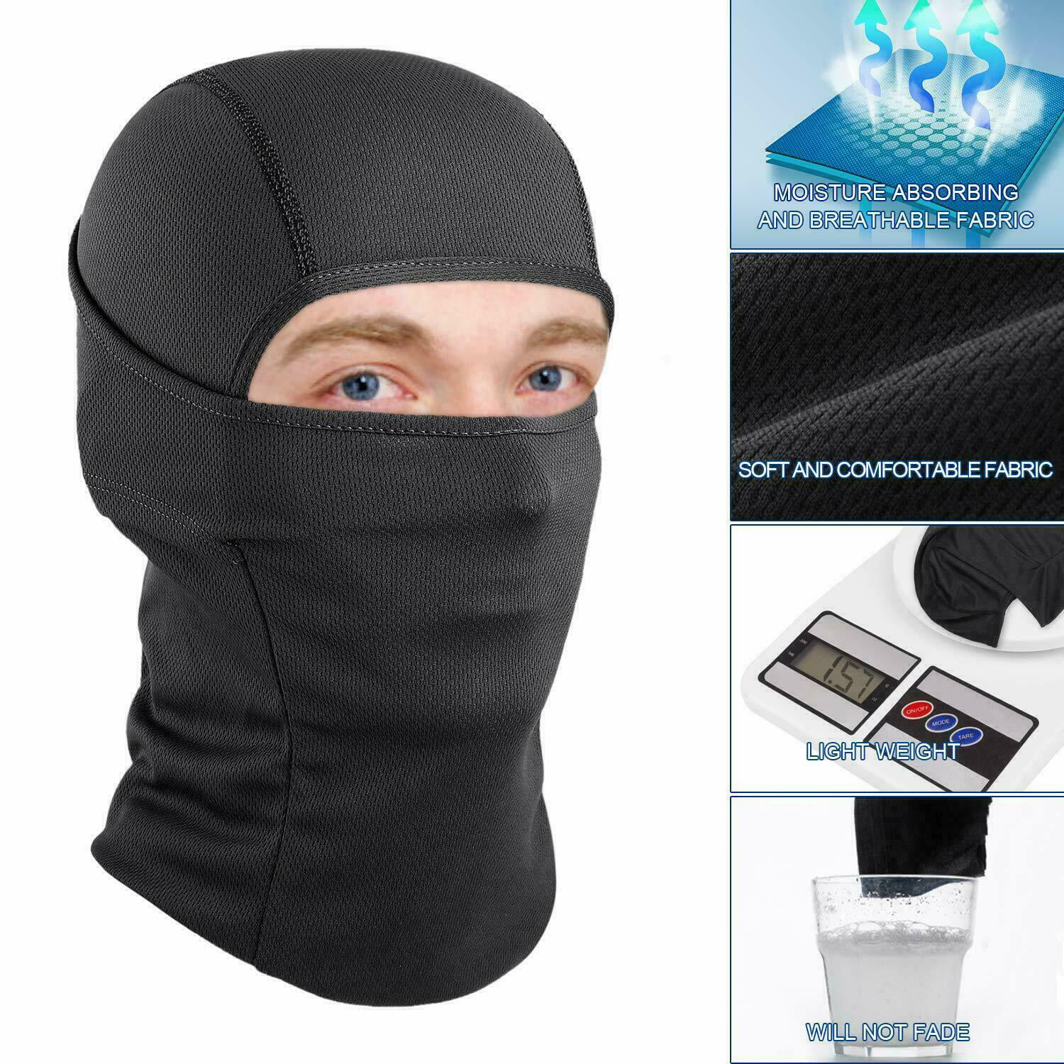 Cold Weather Balaclava Ski Mask for Men Windproof Thermal Winter Scarf Mask Neck 