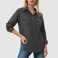 thumbnail image 2 of vigerkar Womens Shirts Long Sleeve Outdoor Sun Protection Quick Dry Hiking Shirts (Black, XL), 2 of 7