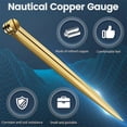 thumbnail image 4 of 168mm Navigation Chart Straight Divider Solid Brass Marine Dividing Tool No Rust for Architects Mari, 4 of 5