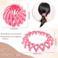 thumbnail image 3 of 4 Pieces Birds Nest Hair Clip Matte Bird Nest Shaped Hair Holder Vintage Geometric Retractable Hair Loops Expandable Ponytail Holder Hairpin Curling I, 3 of 4