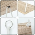 thumbnail image 3 of WHAMVOX 1 Set Wood Wall Hanging Shelf Wood Floating Shelves Swing Rope Shelves Rustic Hanging Shelves Swing Shelf Wall Display Shelves For Living Room Bedroom, 3 of 8