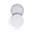 thumbnail image 2 of FUTUREORYY Wood Canvas Frame Small Round Paint Canvas for DIY Creative Activities White 1 Set, 2 of 8