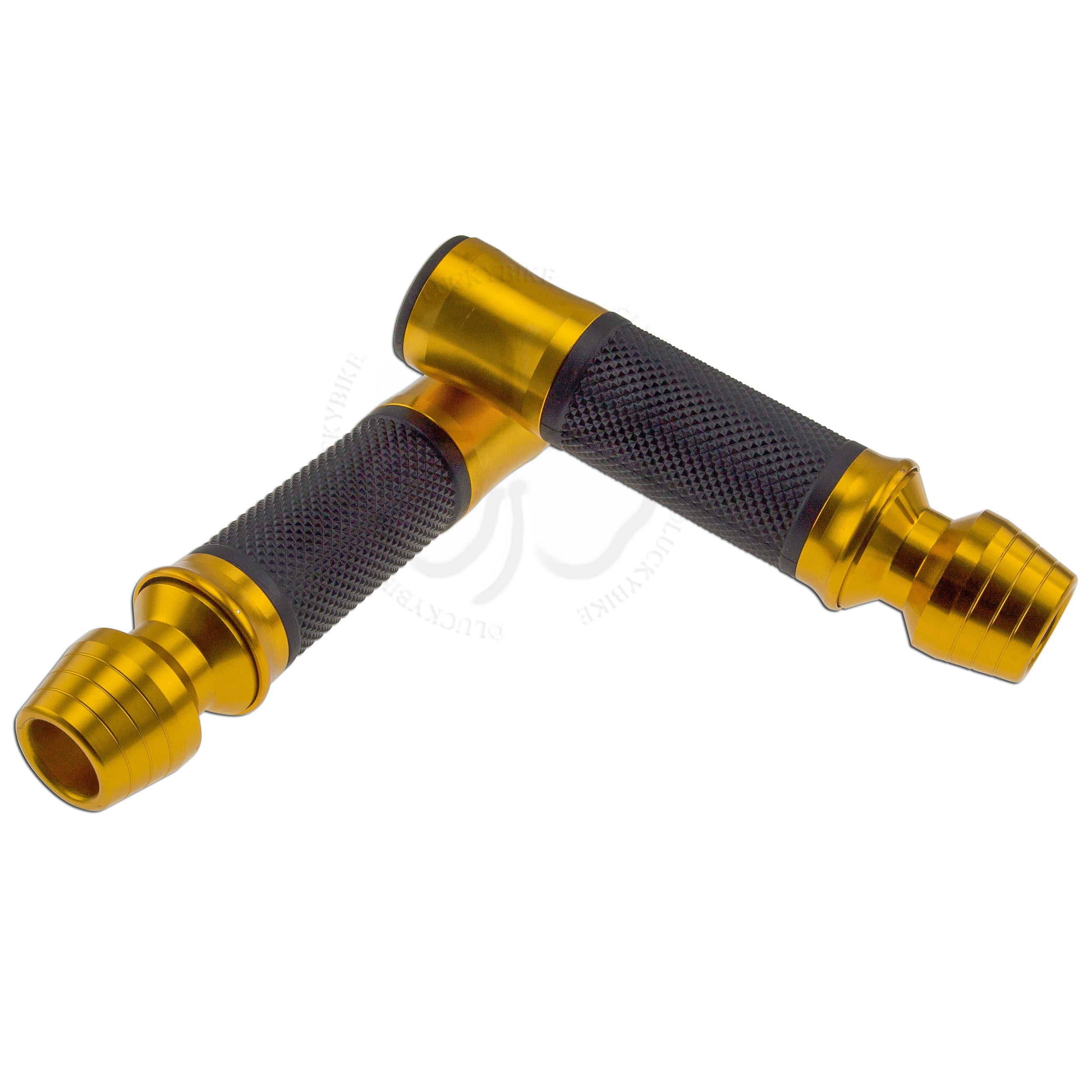 Areyourshop 7//8 22mm Blue-Gold Burnt Titanium Handle Bar Ends Vibration Reducing Grip Plugs