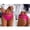 Hot Pink, variant on Women's Thong Panties Seamless Mid Waist Solid Color Hollow Out Active Yoga Daily Use