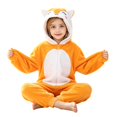 thumbnail image 3 of YunPes Boys & Girls Flannel Animal Onesie Cozy Warm Ears Hood Jumpsuit Halloween Carnival Party Cute Festival Clothes 18M-10Y, 3 of 6
