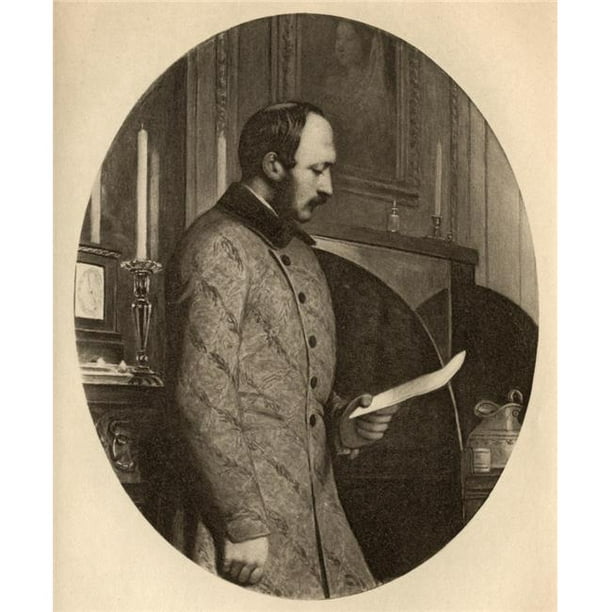 Posterazzi DPI1856837LARGE H.R.H.Albert Prince Consort en 1861 1819-1861 Gravé par l'Impression d'Affiche de Marcheur d'Émery, Grand - 24 x 30