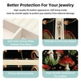 thumbnail image 3 of Mushroom Travel Portable Square Jewelry Box Organizer for Rings, Earrings, Necklaces, Bracelets for Girls and Women, 3 of 6