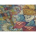 thumbnail image 4 of Ambesonne Bohemian Quilted Bedspread Set 3 Pcs, Checkered Folk, Queen Size, Multicolor, 4 of 5