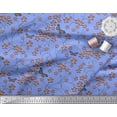 thumbnail image 3 of Soimoi Poly Georgette Fabric Insect,Leaves & Flower Floral Print Fabric by Yard 52 Inch Wide, 3 of 3