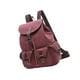 thumbnail image 4 of Mochila de lona, ​​mochila para estudiantes universitarios, mochila con cordón Rojo, 4 of 9