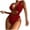 Red, variant on Swimsuits for Women Under 10.00 Bra Bikini Sets for Women Floral One Piece Swimsuit Floral Bikini Sets for Women One Piece Swimsuits Full Coverage Bottom