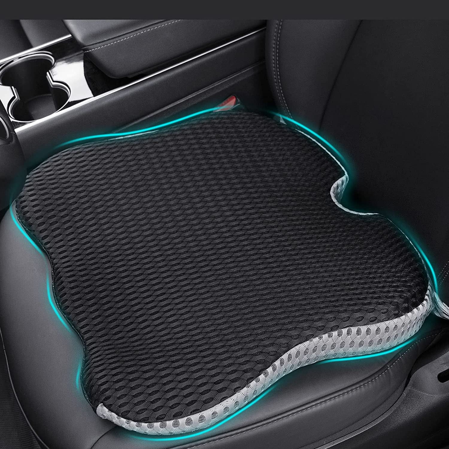 Car Coccyx seat cushion for Sciatica relief elevated wedge supercharged seat cushion for short driving truck accessory driver Office chair