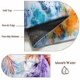 thumbnail image 6 of Blue Purple Horse Print Area Rug 4x6 FT, Non Slip Kids Room Carpet, Abstract Watercolor Animals Washable Soft Floor Carpet Non-Shedding Throw Rug for Dorm Kitchen Study Room Home Office Bedside, 6 of 9