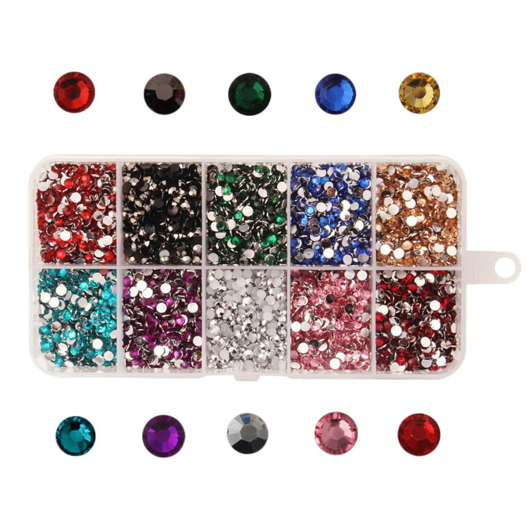 STARSUP Acrylic Fake Gems, 300 Grams Craft Gemstone Acrylic Flatback  Rhinestones for Art Crafting Embellishments Gems, 9 Shapes Multicolor  CA-STU-0009
