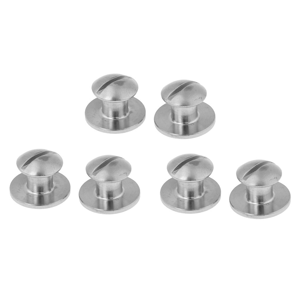 4Pcs/Set Stainless Steel Book Screw for Technical Scuba Diving Backplate Pad 