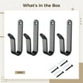 thumbnail image 3 of 4Pcs Snowboard Wall Mount Clips, Horizontal Skateboard Wall Mount，Snowboard Display Stand for Room, Garage, 3 of 5