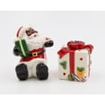 thumbnail image 3 of Ceramic African American Santa Salt and Pepper Shakers Christmas, 3 of 3