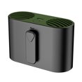 thumbnail image 3 of Ventilador personal Ventilador de cintura Ventilaciones de aire dobles Recargable 4 manecillas de velocidad ajustables para actividades al aire libre Negro, 3 of 8
