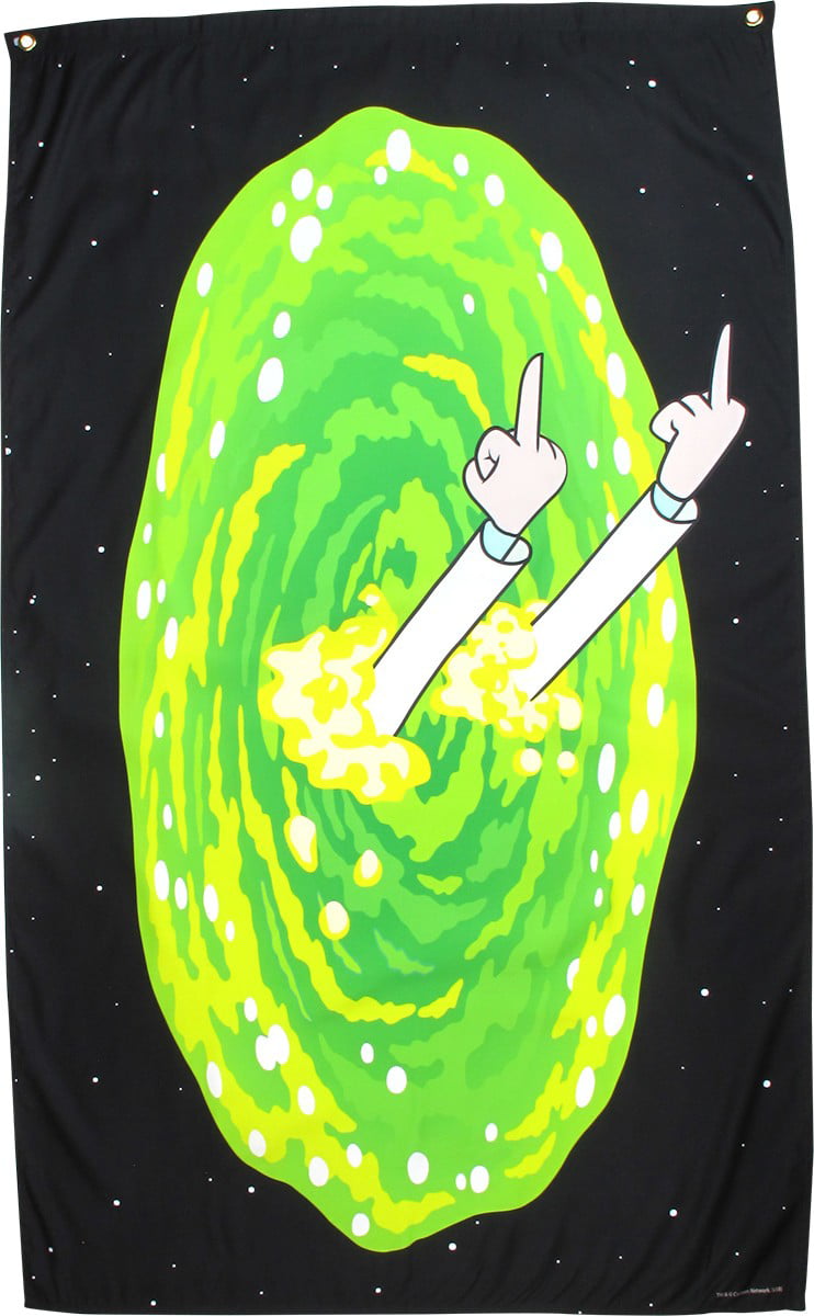 Being Nice Calhoun Rick and Morty Indoor Wall Banner 30 by 50 
