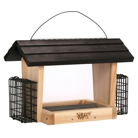 Way Hopper - Nature's Way 6 qt. Cedar Hopper Feeder with 2 Suet Cages