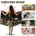 thumbnail image 5 of Yuyamidu Aesthetic Mushroom Body Wrap Towel for Women Towel Wrap Daisy Bathroom Towels with Adjustable Closure Portable Knee Length Bath Wrap with Pocket Size XL, 5 of 7