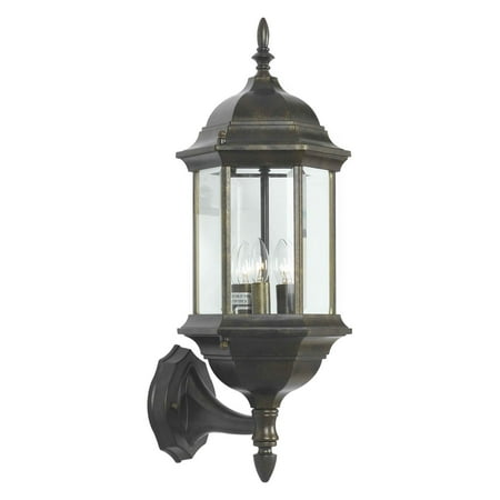 Kenroy Home Custom Fit Golden Bronze 3 Light Wall Lantern Kenroy Home Custom Fit Golden Bronze 3 Light Wall Lantern