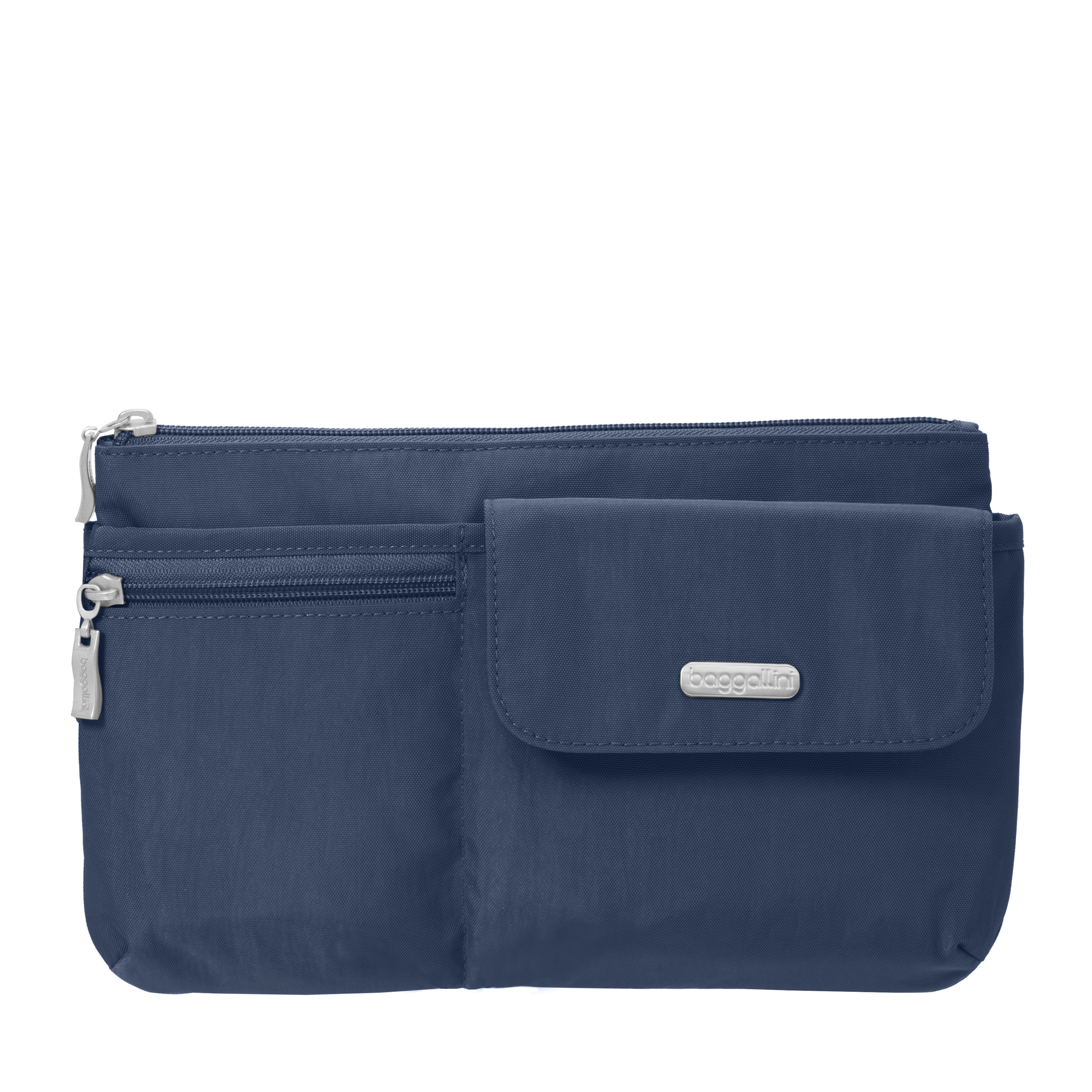 baggallini Waist Pack/Fanny Pack, Slim Travel Profile, Nylon, Multiple