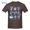 thumbnail image 1 of Disney Stitch Emoticon T shirt Harajuku Short Sleeve T-shirt 100% Cotton Graphics Tshirt Brands Tee Top4XL Gao Jinjia LED, 1 of 2