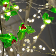 thumbnail image 1 of Christmas Tree Shaped String Lights, 20 LED Christmas Fairy Lights, Battery Powered Warm White Christmas Trees String Lights for Christmas Tree Window Home Decor - Maple Leaf, 1 of 3