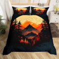 thumbnail image 1 of YST Rustic Landscape Comforter Cover Bedding Set, King -Piece, Woodland Trees, Wild Animal Theme, Zipper Closure, 1 of 6