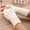 White, variant on SPRING PARK Fashion Women Long Fingerless Gloves Halloween Knitted Arm Warmer Elbow Length Gloves Xmas Gift