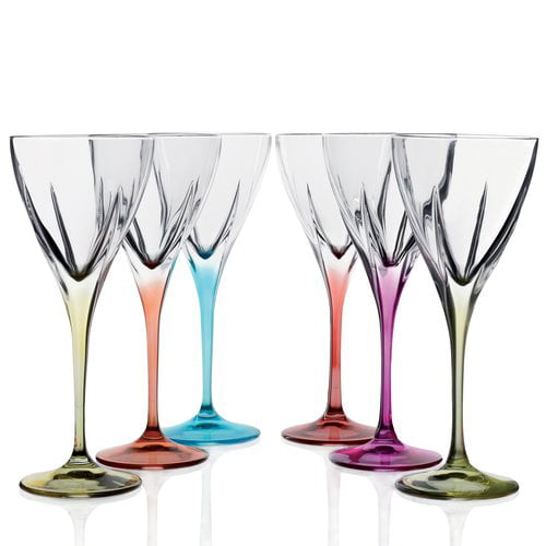 LCHAIM CORDIAL SET SET OF 6 GLASSES WITH FROSTED TRAY 