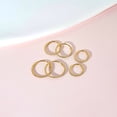 thumbnail image 4 of Limerencia G23 Titanium Slim Hoop Earrings, Hypoallergenic Nose/Lip Earrings Gold Unisex, 4 of 7