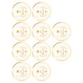 thumbnail image 4 of FLAMEEN 10Pcs Bronzing Paper Plates Mi Bautizo Microwave Safe Cut Resistant Disposable Round Plates,Disposable Paper Plates,Disposable Plates, 4 of 8