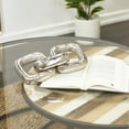 thumbnail image 2 of 11" x 3" Silver Aluminum Chain Sculpture, by DecMode, 2 of 7