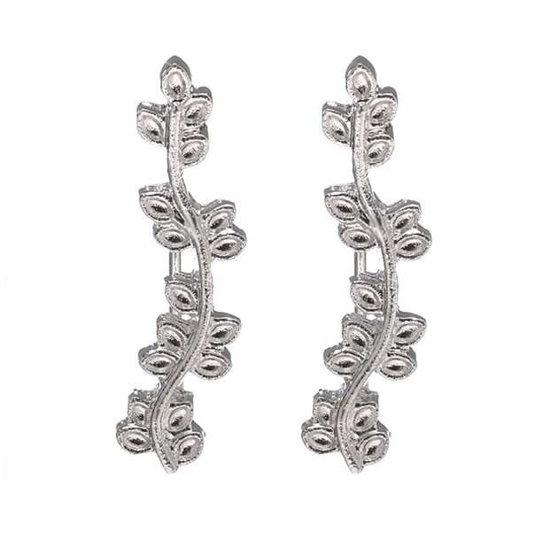 Guardurnaity Múltiples hojas mujer trepador pendiente chica moda orugas brazalete envoltura joyería aniversario regalo oro/ Ropa, zapatos y accesorios Miscelánea plata Guardurnaity PS9704-02