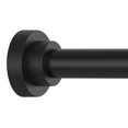 thumbnail image 1 of Barra de cortina de ducha Thestoa ajustable de 110 a 198 cm, color negro, 1 of 6