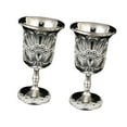 thumbnail image 4 of Decodeary Mini Goblet Tiny Liqueur Metal Shot for Party Decorating Anniversary 2 silver silver, 4 of 5