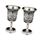 thumbnail image 4 of Mini copa de licor en relieve, pequeña de metal estilo vintage para beber, para fiestas, aniversarios, bodas decorativas 2 de plata, 4 of 9