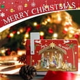 thumbnail image 4 of Cubierta de buzón de Navidad magnética Joy to The World Cubierta de buzón de Navidad Tamaño estándar 18x21 pulgadas Escena religiosa de la natividad de Jesús Cubierta de buzón de correo decorativa de, 4 of 8